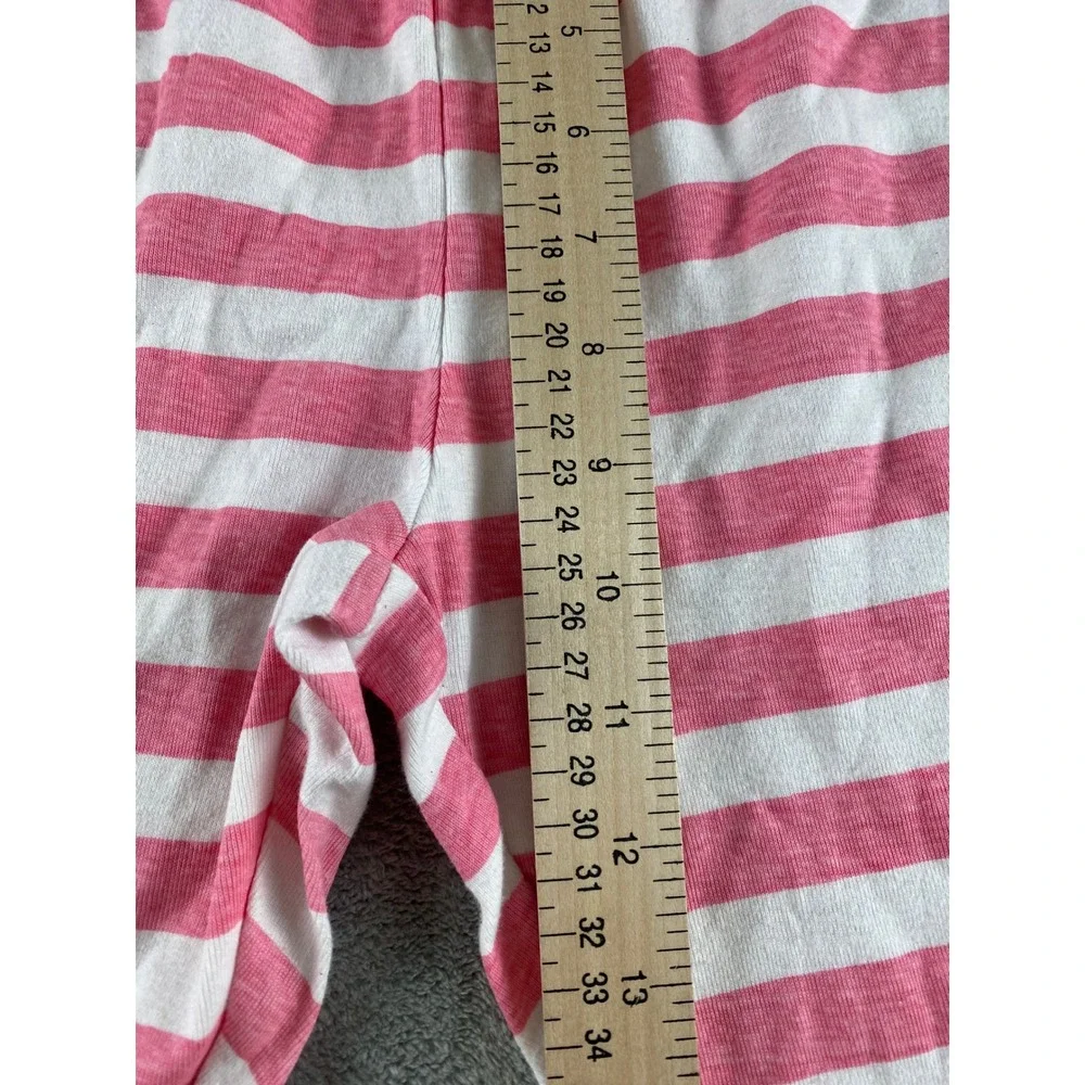 Care Bears Kids‎ Pajama Pants Pink White Striped Cotton Lounge Bottoms Large L/G